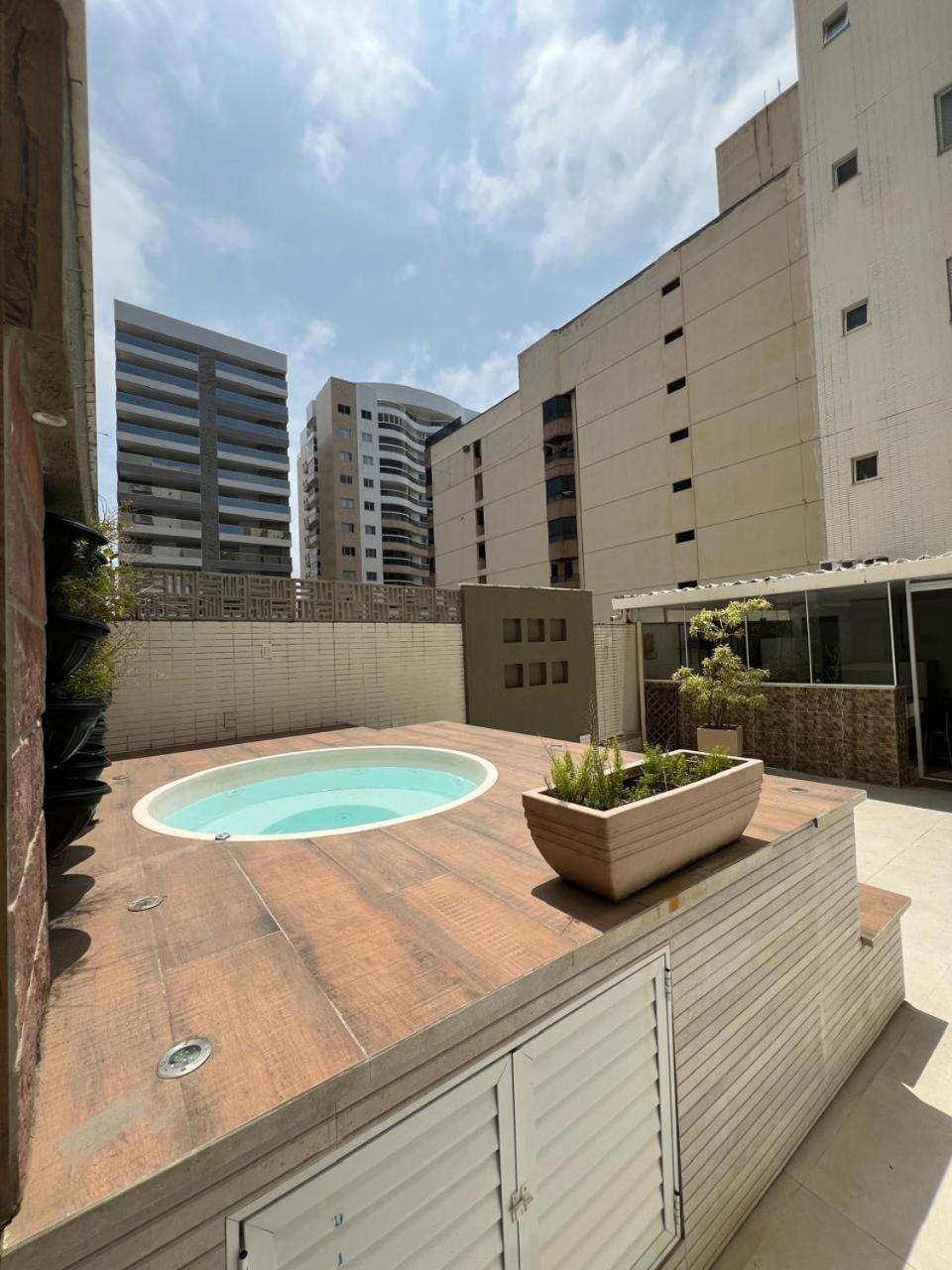Apt 3Q Luxo Com Ar E Jacuzzi Na Beira Mar Guarapari Exteriör bild